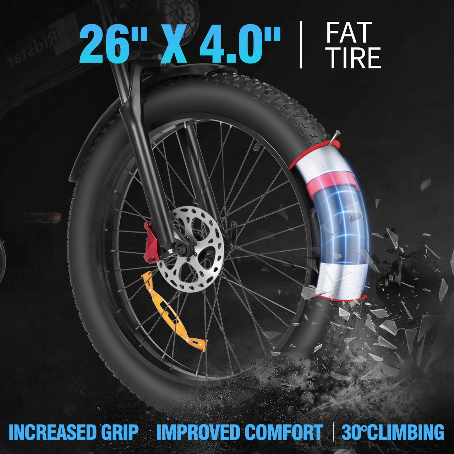 YVY Upgraded C20 1500W Fat Tire Electric Bicycle