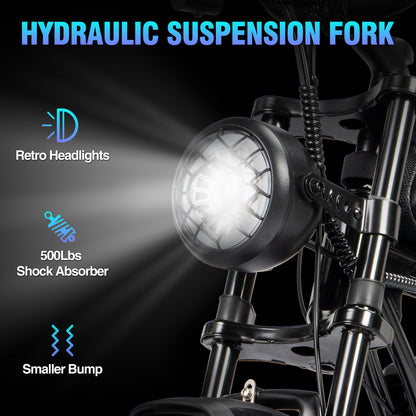 YVY C20 Lite 1000W Fat Tire Electric Bicycle