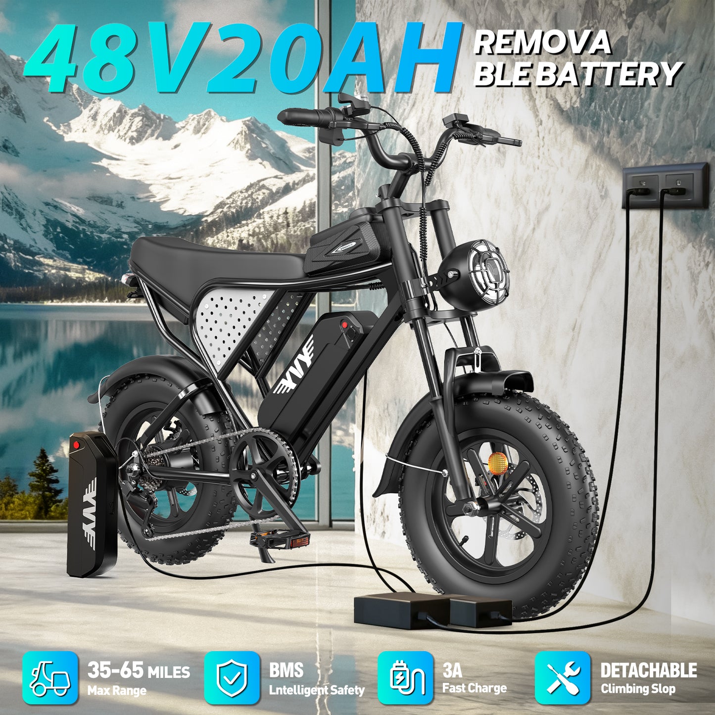 YVY C16 1500W Fat Tire Electric Bicycle