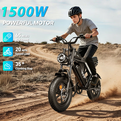 YVY C16 1500W Fat Tire Electric Bicycle