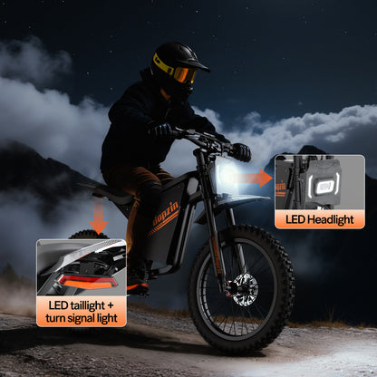 Bopzin Q8 60V 2000W Fat tire mountain electric motorcycle